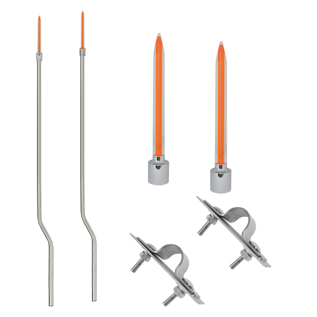 Lighted Bumper Guide in Amber Rocket Style