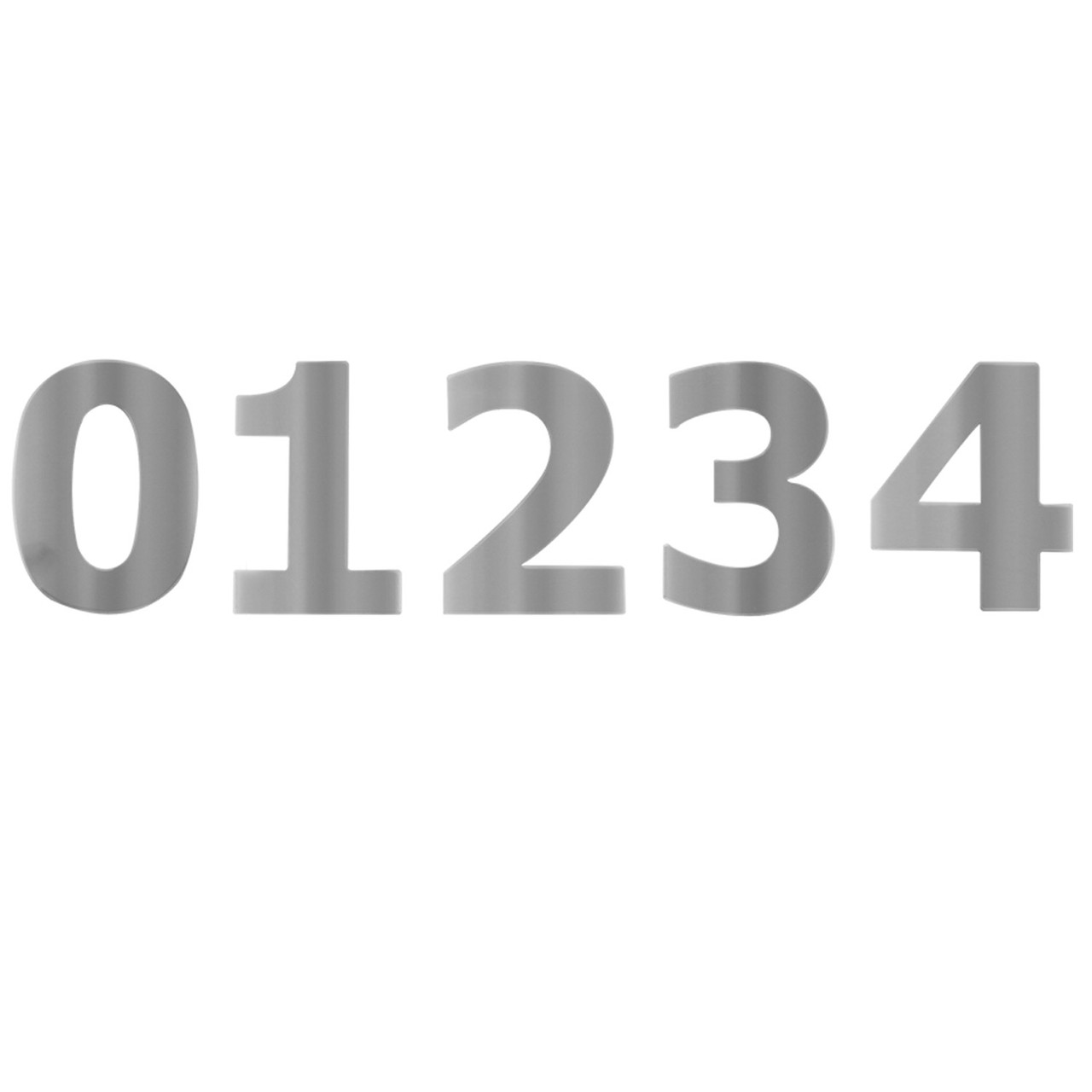 Modern Number Cut Out 0 - 4