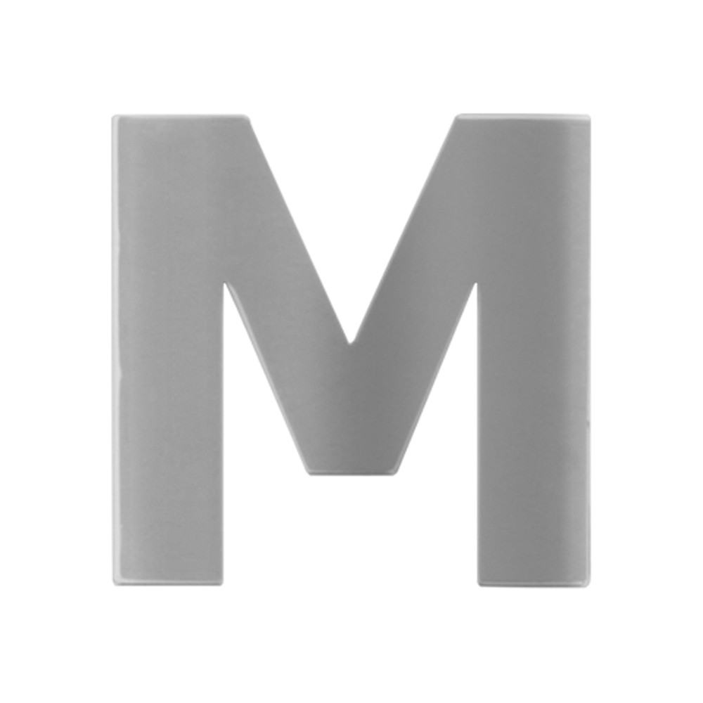 Modern Letter Cut Out M - R