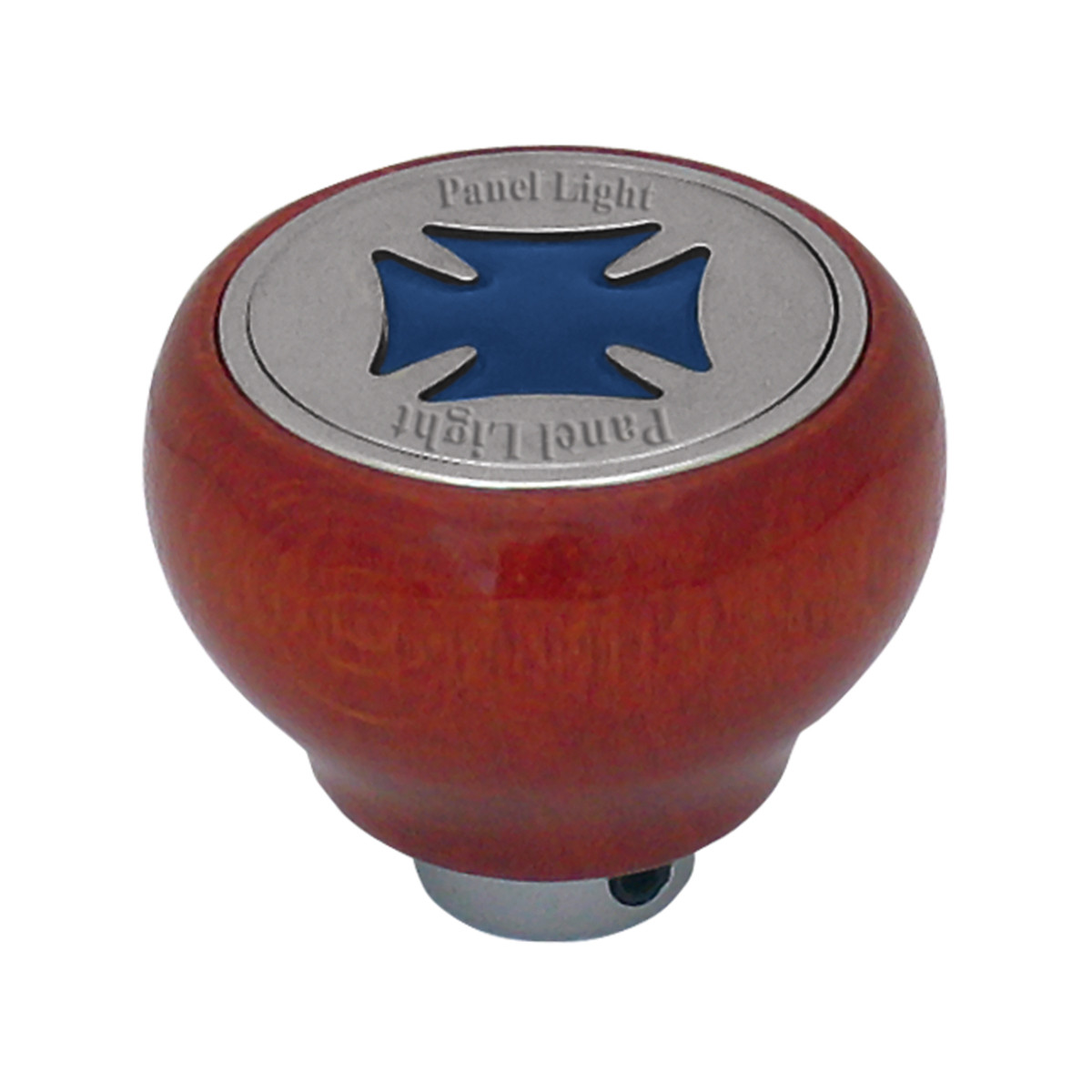 Iron Cross Wood Dashboard Knob in Assorted Color - Thumbnail 2