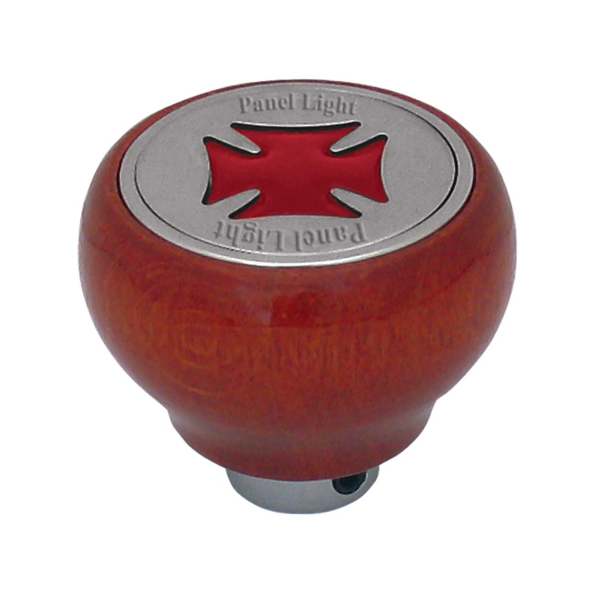 Iron Cross Wood Dashboard Knob in Assorted Color