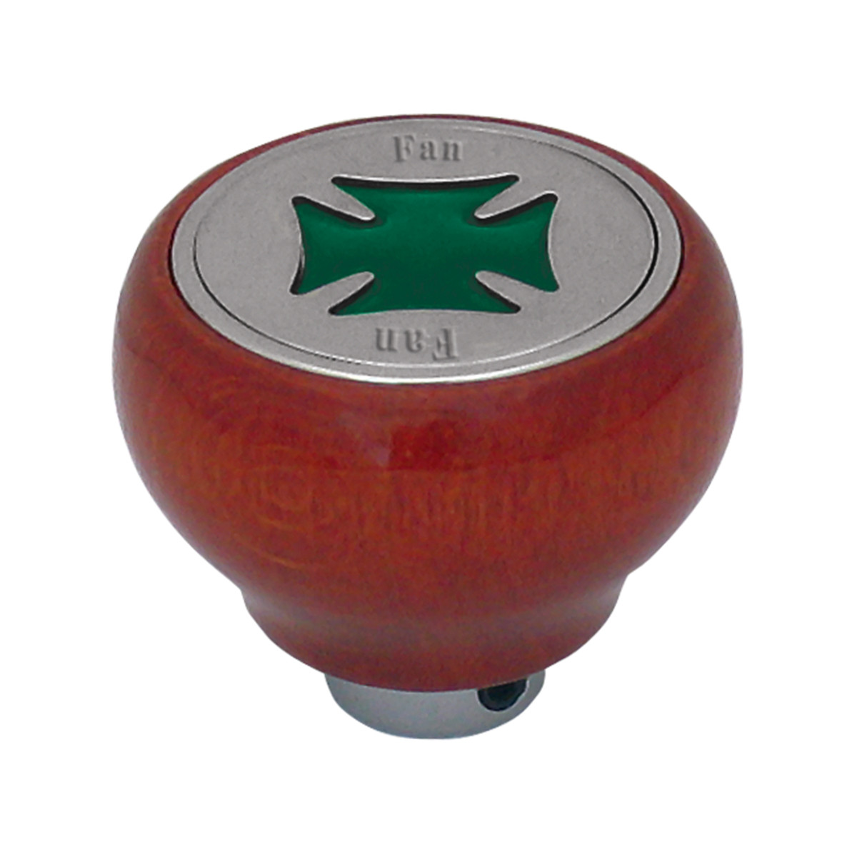 Iron Cross Wood Dashboard Knob in Assorted Color - Thumbnail 2