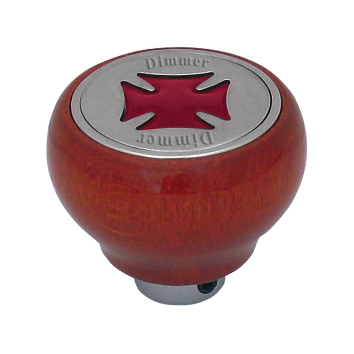 Iron Cross Wood Dashboard Knob in Assorted Color - Thumbnail 2
