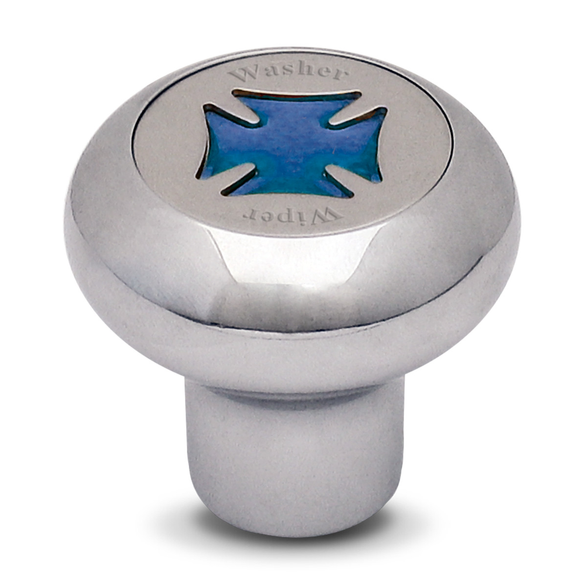 Iron Cross Chrome Dashboard Knob in Assorted Colors - Thumbnail 2