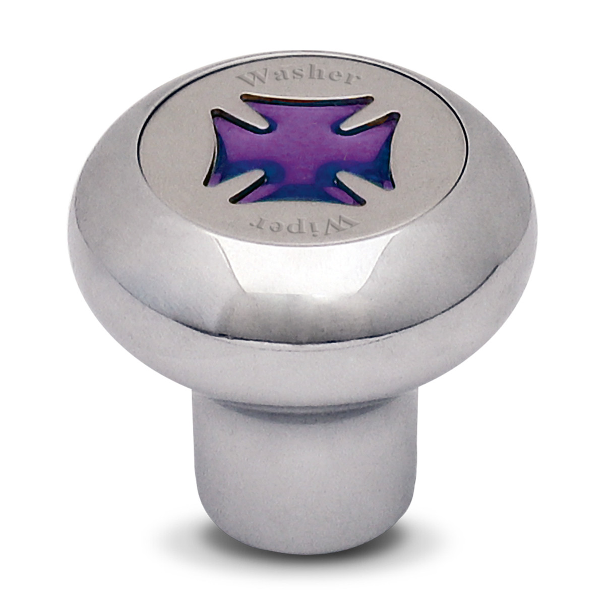 Iron Cross Chrome Dashboard Knob in Assorted Colors - Thumbnail 2