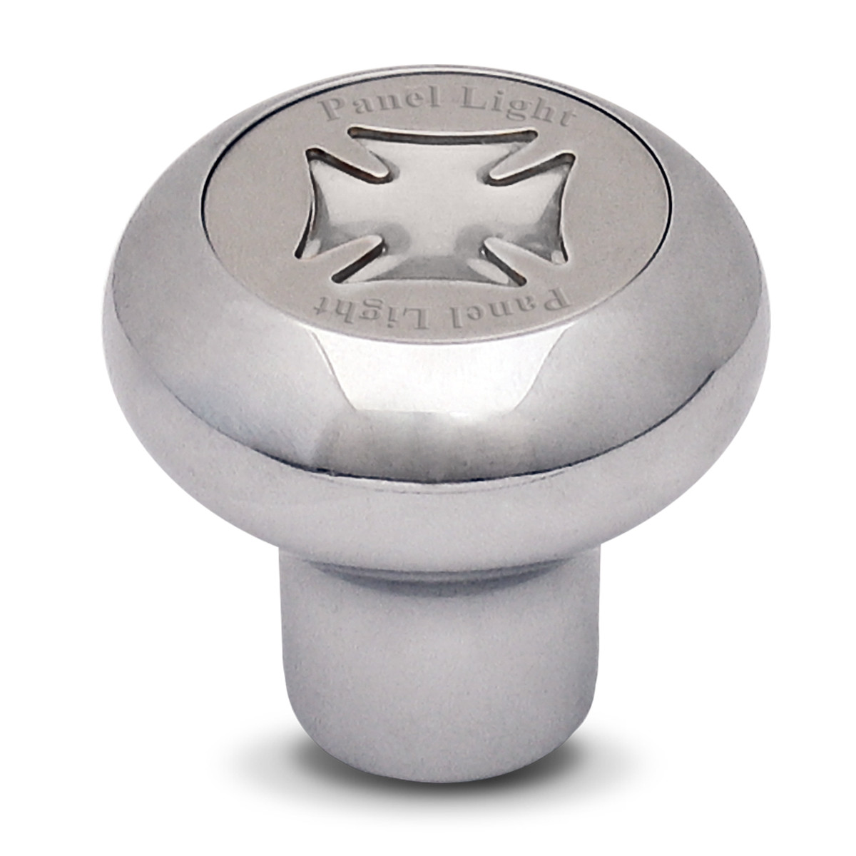 Iron Cross Chrome Dashboard Knob in Gold/Silver