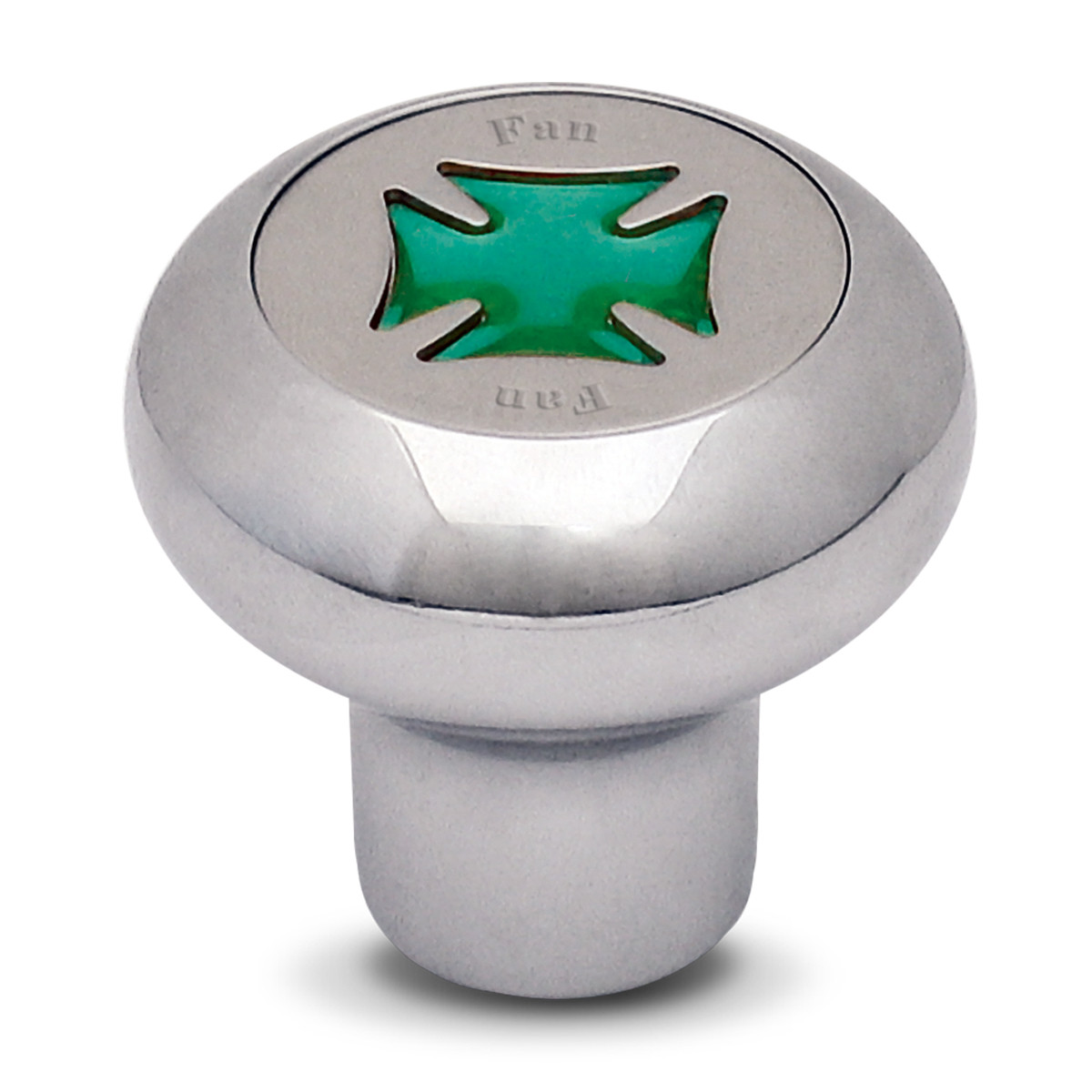 Iron Cross Chrome Dashboard Knob in Assorted Colors - Thumbnail 2