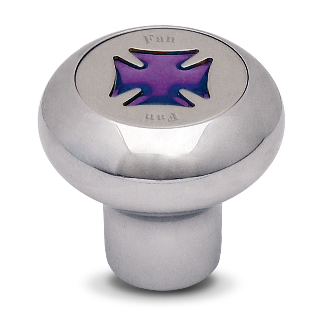 Iron Cross Chrome Dashboard Knob in Assorted Colors