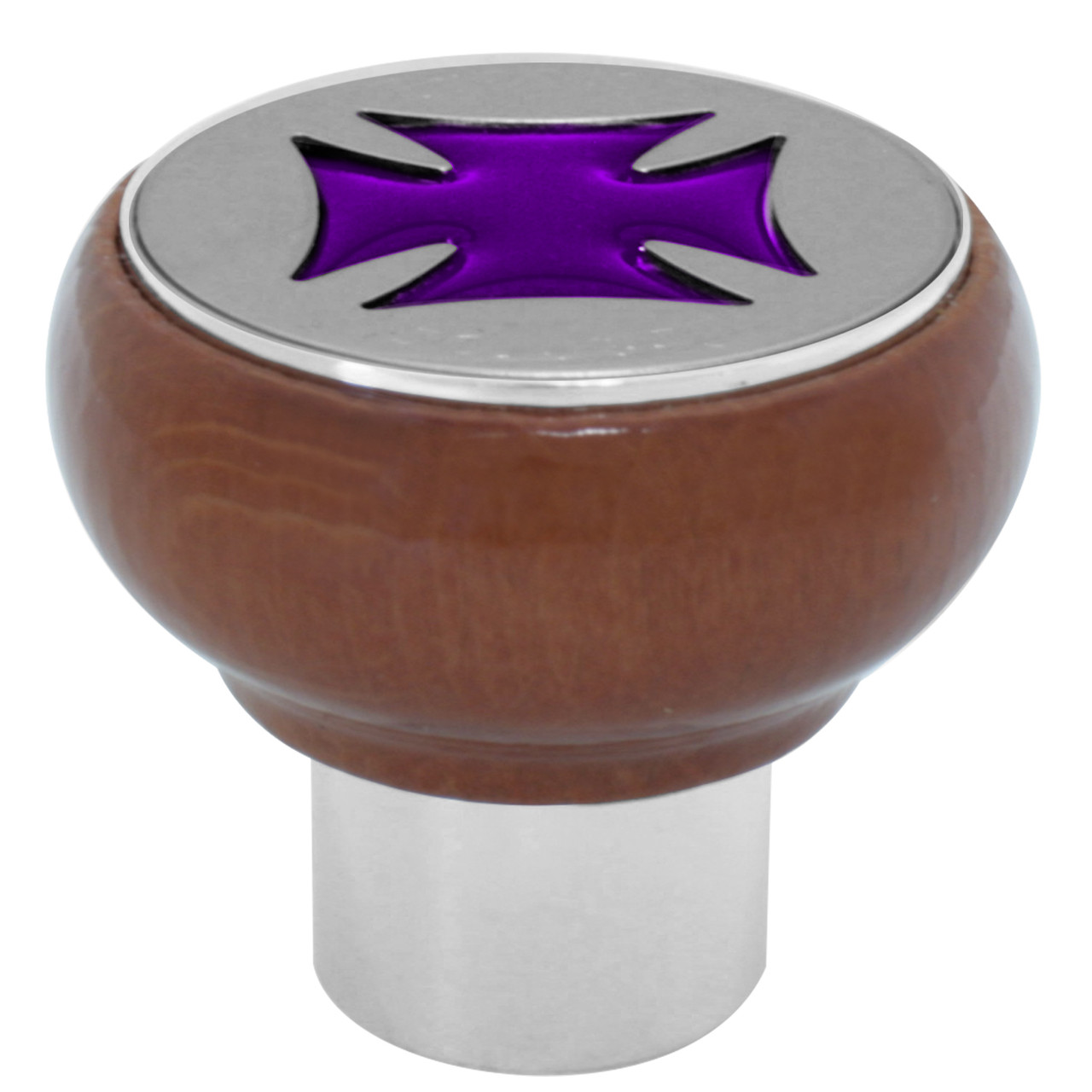 Iron Cross Wood Air Valve Knob in Assorted Colors - Thumbnail 2