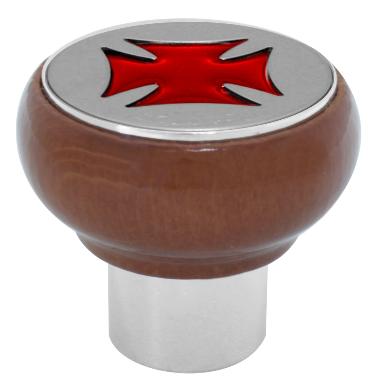 Iron Cross Wood Air Valve Knob in Assorted Colors - Thumbnail 2