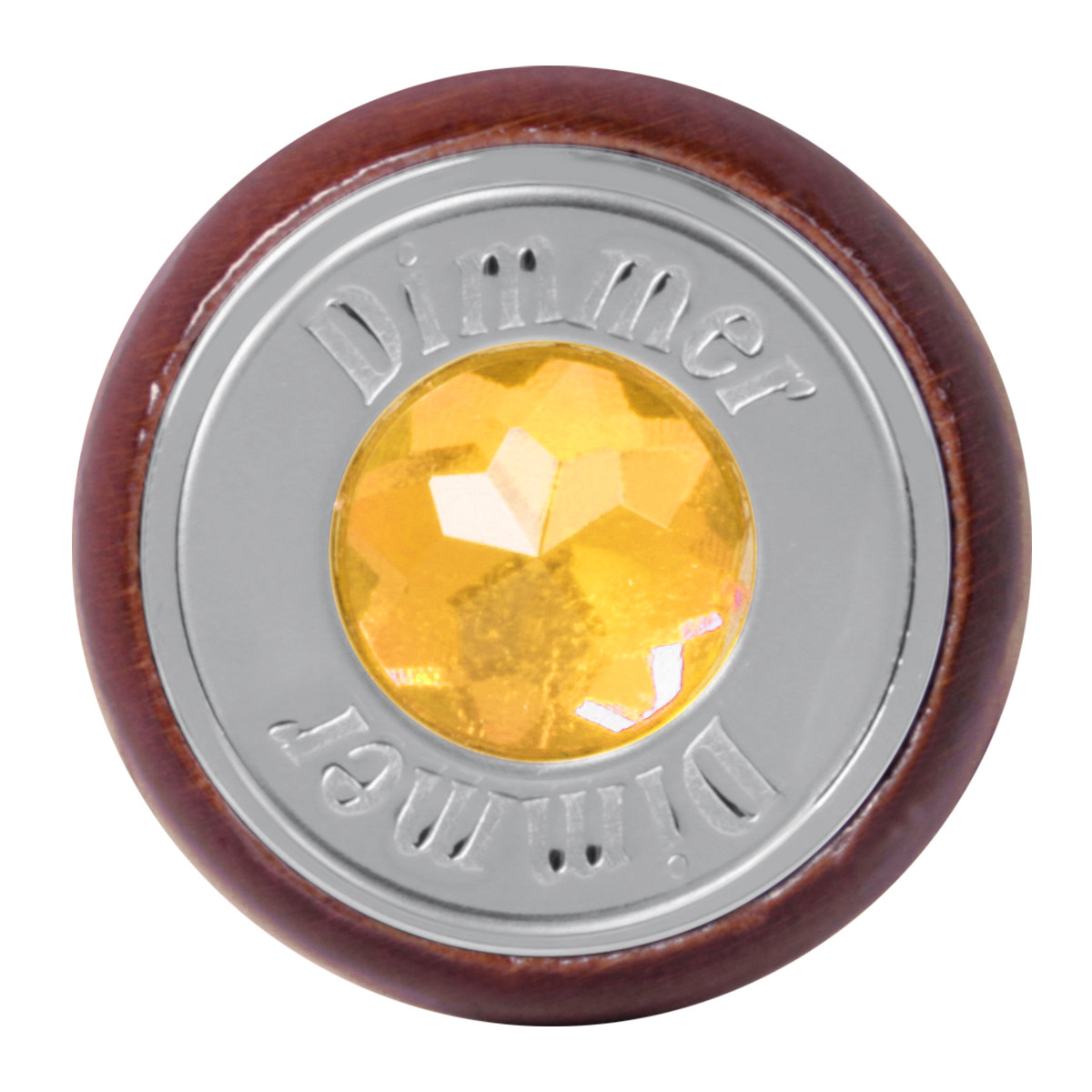 Wood Dashboard Control Knob with Crystal