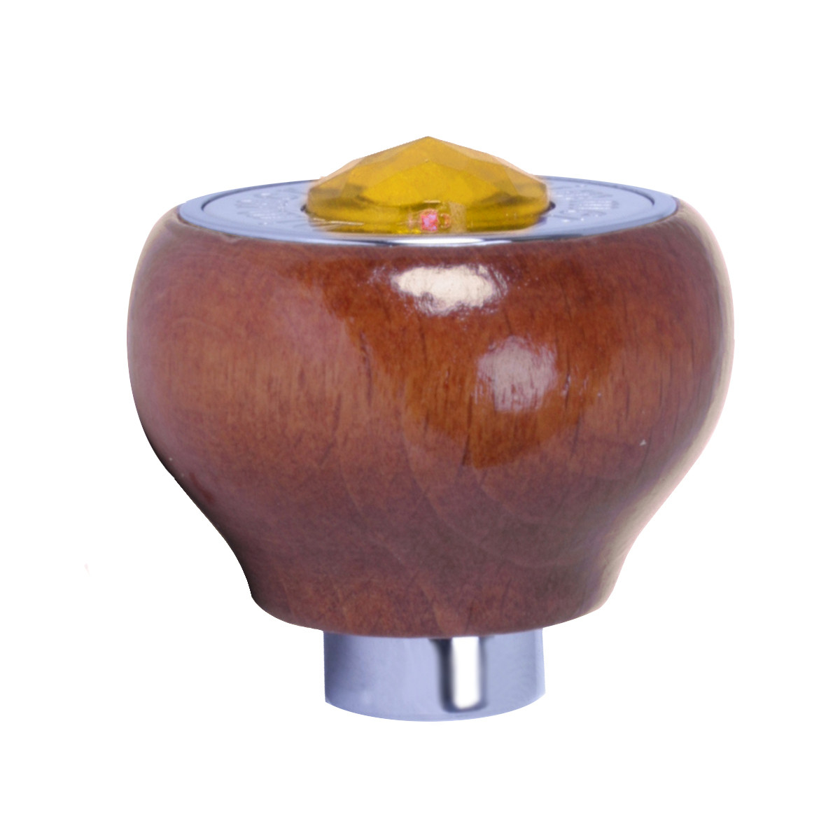 Wood Dashboard Control Knob with Crystal - Thumbnail 2