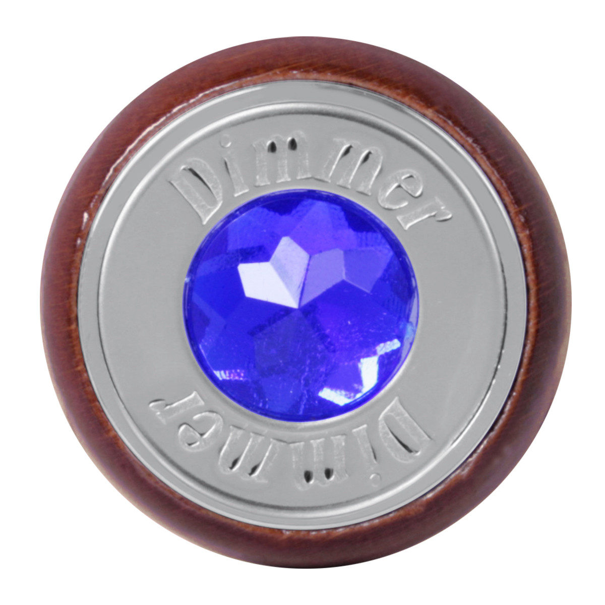 Wood Dashboard Control Knob with Crystal