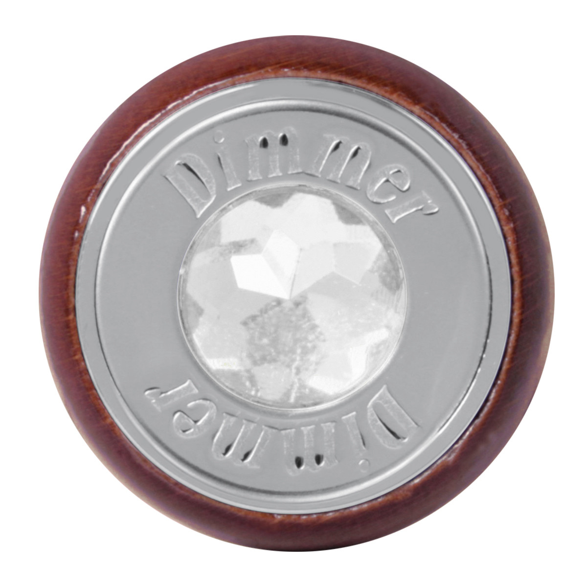 Wood Dashboard Control Knob with Crystal