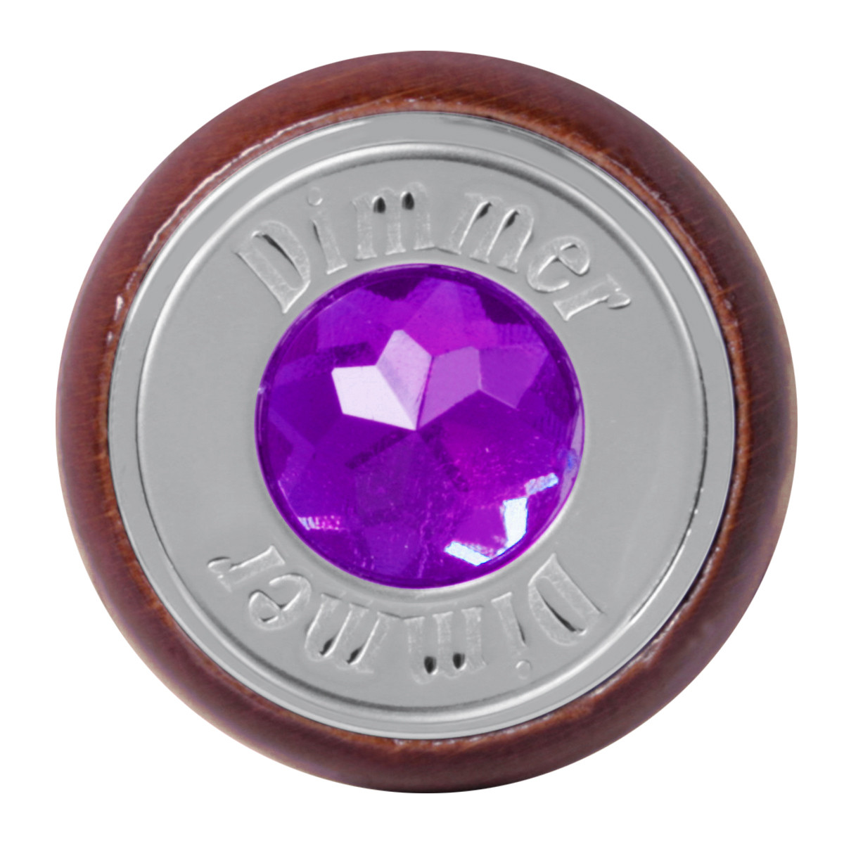 Wood Dashboard Control Knob with Crystal