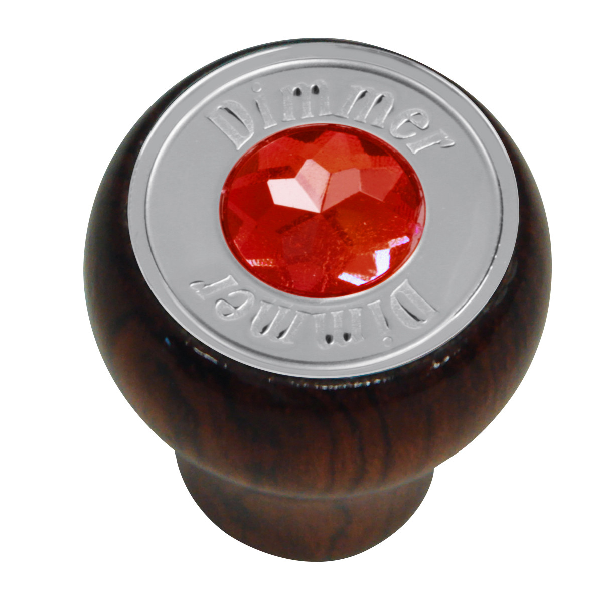 Rosewood Dashboard Control Knob with Crystal
