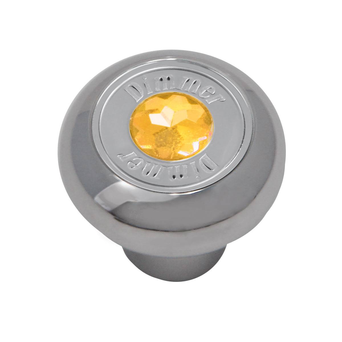 Chrome Plated Dashboard Control Knob with Crystal - Thumbnail 2