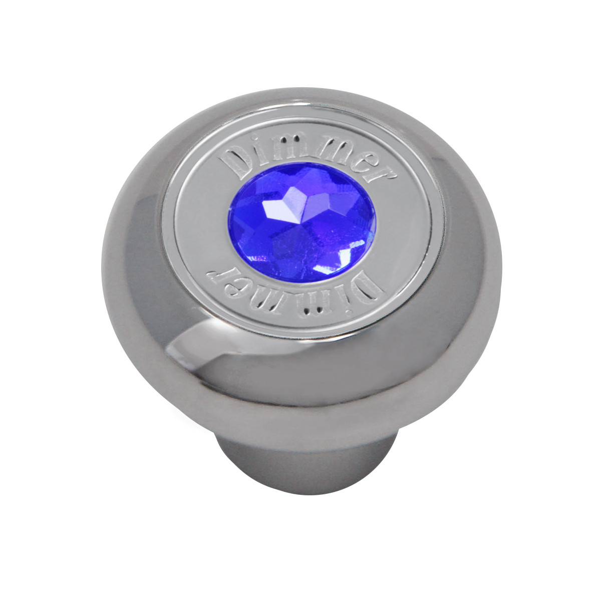 Chrome Plated Dashboard Control Knob with Crystal