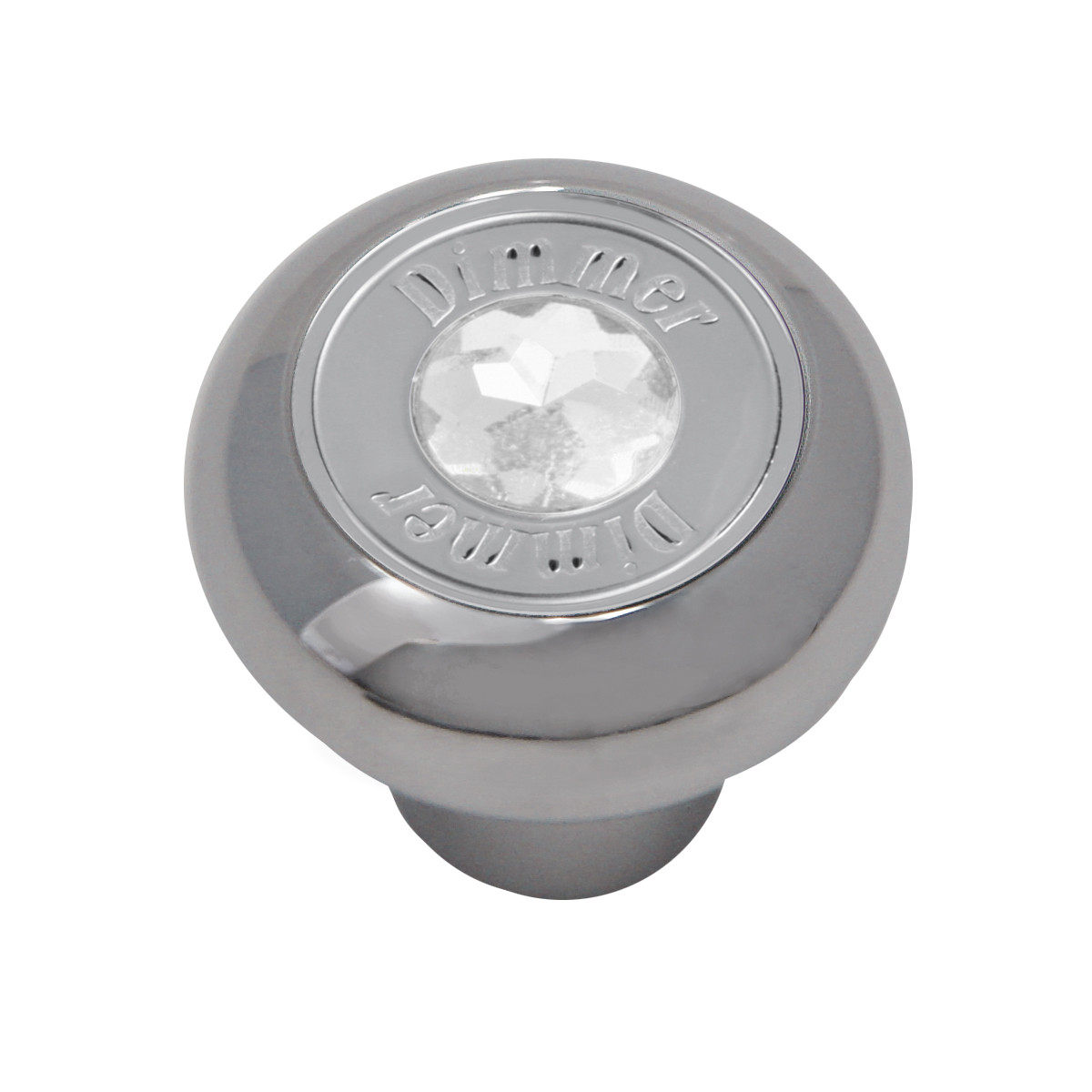 Chrome Plated Dashboard Control Knob with Crystal