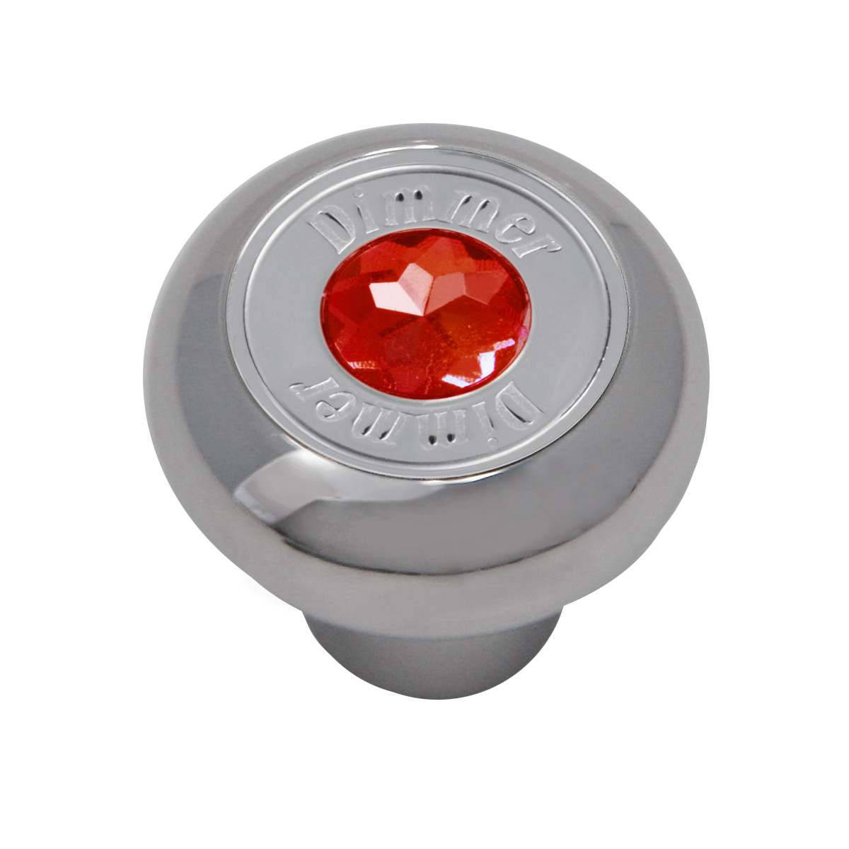 Chrome Plated Dashboard Control Knob with Crystal - Thumbnail 2