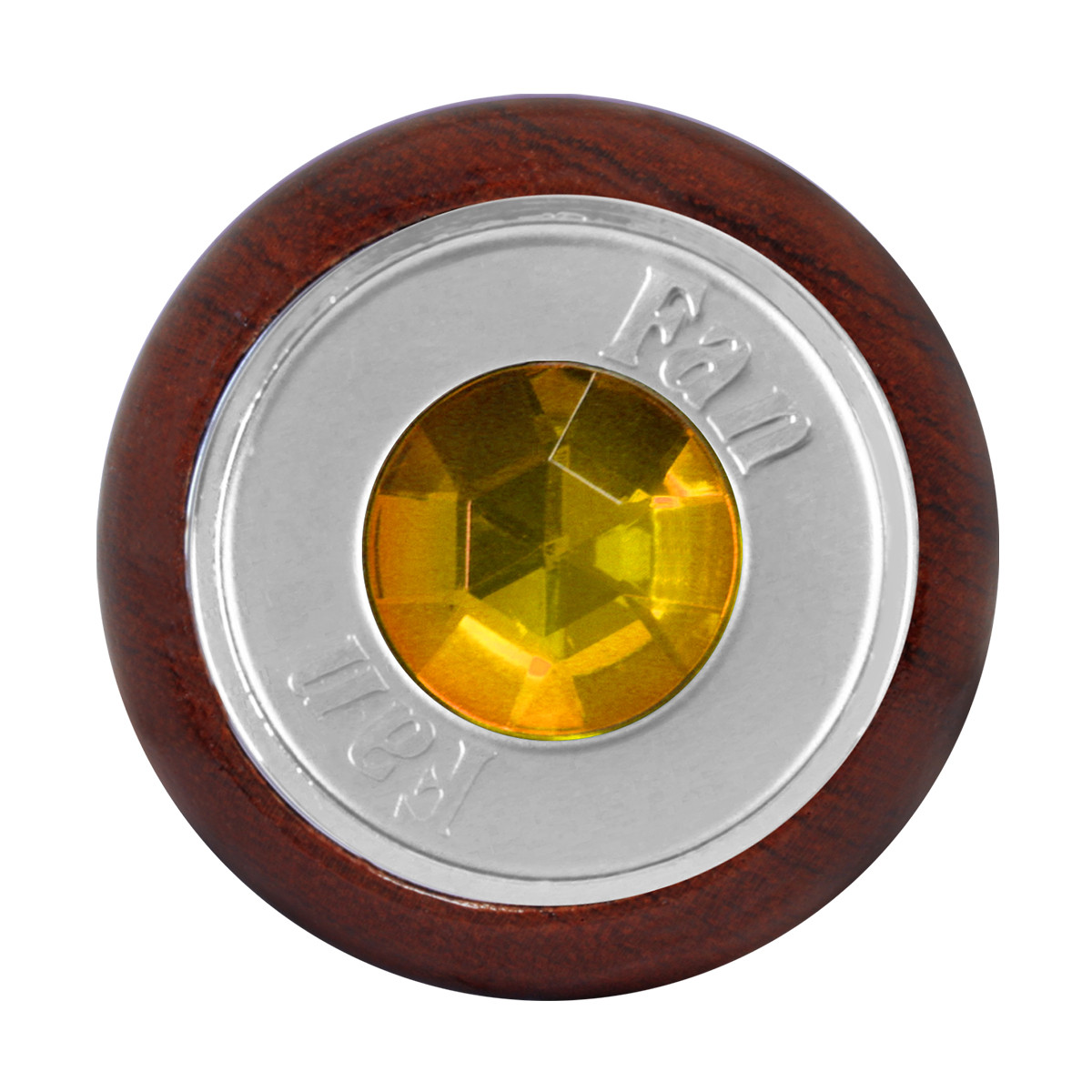 Rosewood Dashboard Control Knob with Crystal