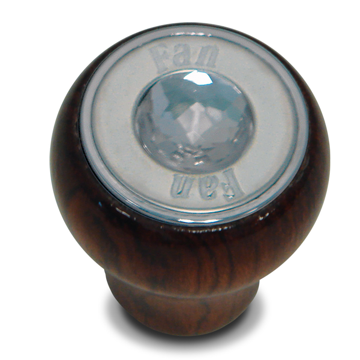 Rosewood Dashboard Control Knob with Crystal