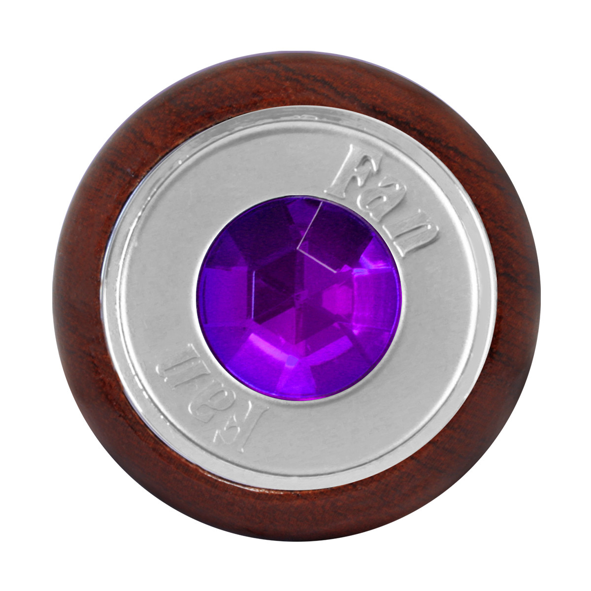 Rosewood Dashboard Control Knob with Crystal - Thumbnail 2