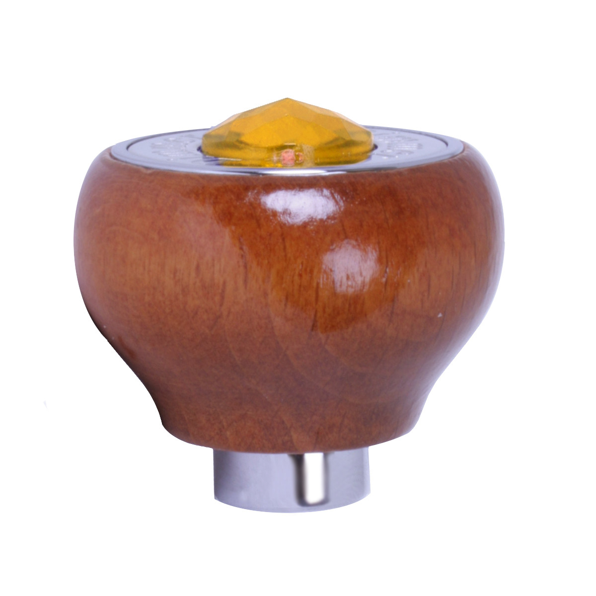 Wood Dashboard Control Knob with Crystal - Thumbnail 2