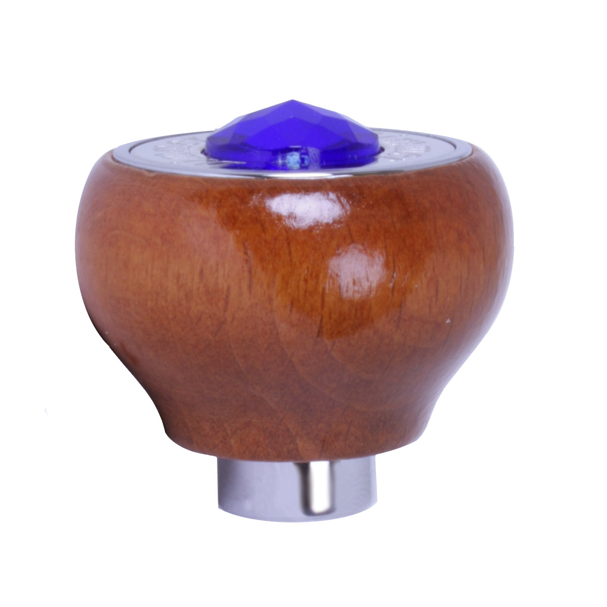 Wood Dashboard Control Knob with Crystal - Thumbnail 2