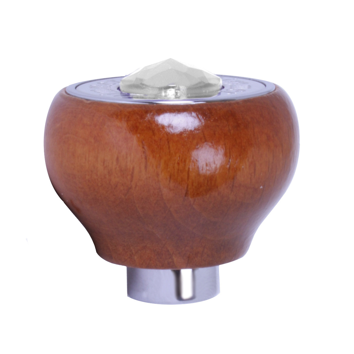 Wood Dashboard Control Knob with Crystal - Thumbnail 2