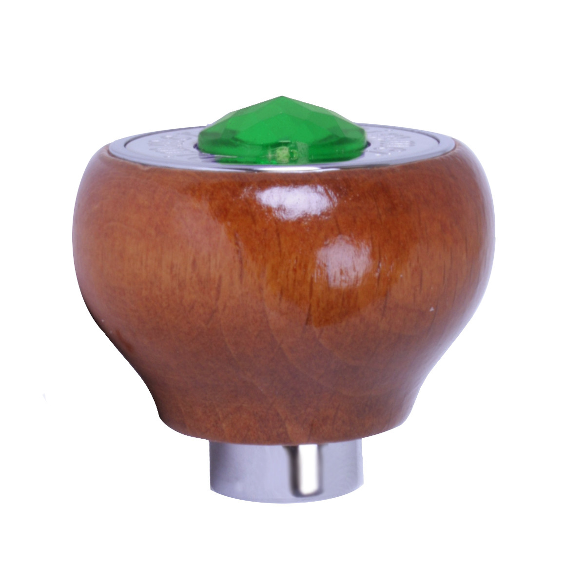 Wood Dashboard Control Knob with Crystal