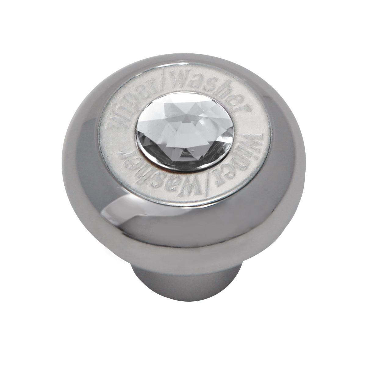 Chrome Plated Dashboard Control Knob with Crystal - Thumbnail 2