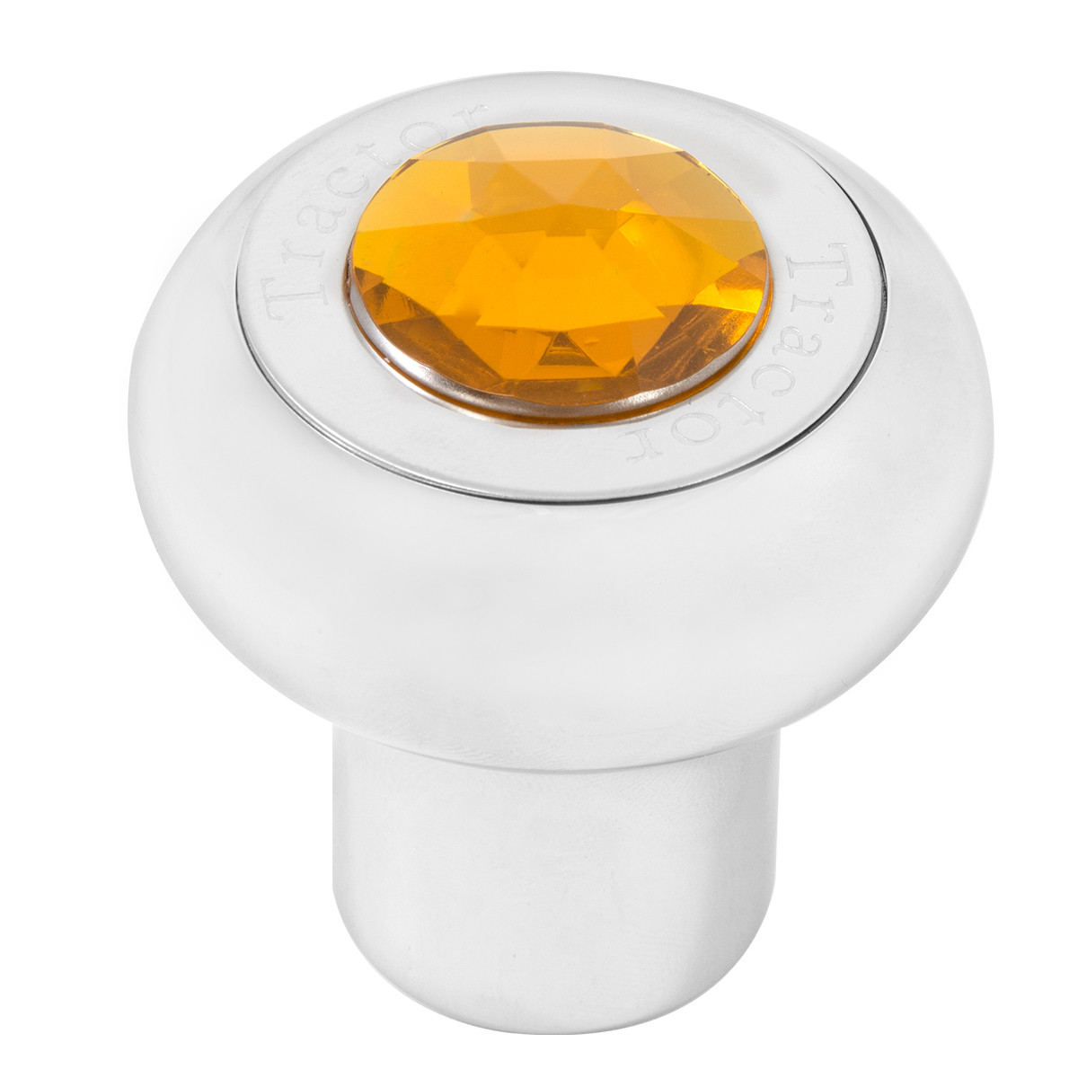 Large Cr Alum Knob w/ SS Tractor/Trailer Plate & Jewel - Thumbnail 2