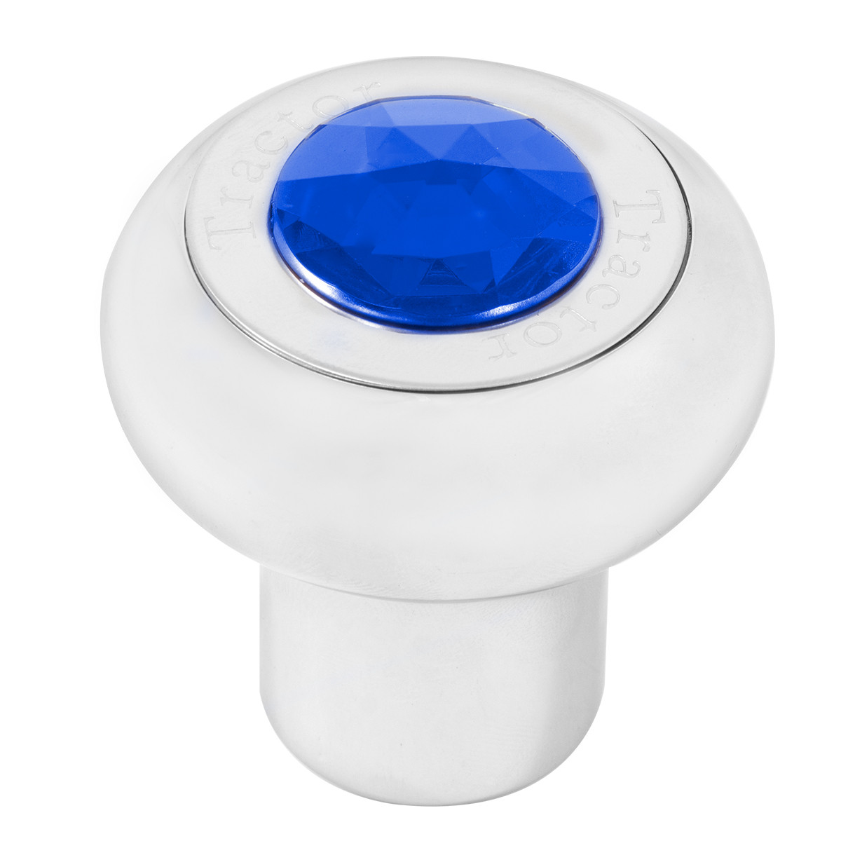 Large Cr Alum Knob w/ SS Tractor/Trailer Plate & Jewel - Thumbnail 2