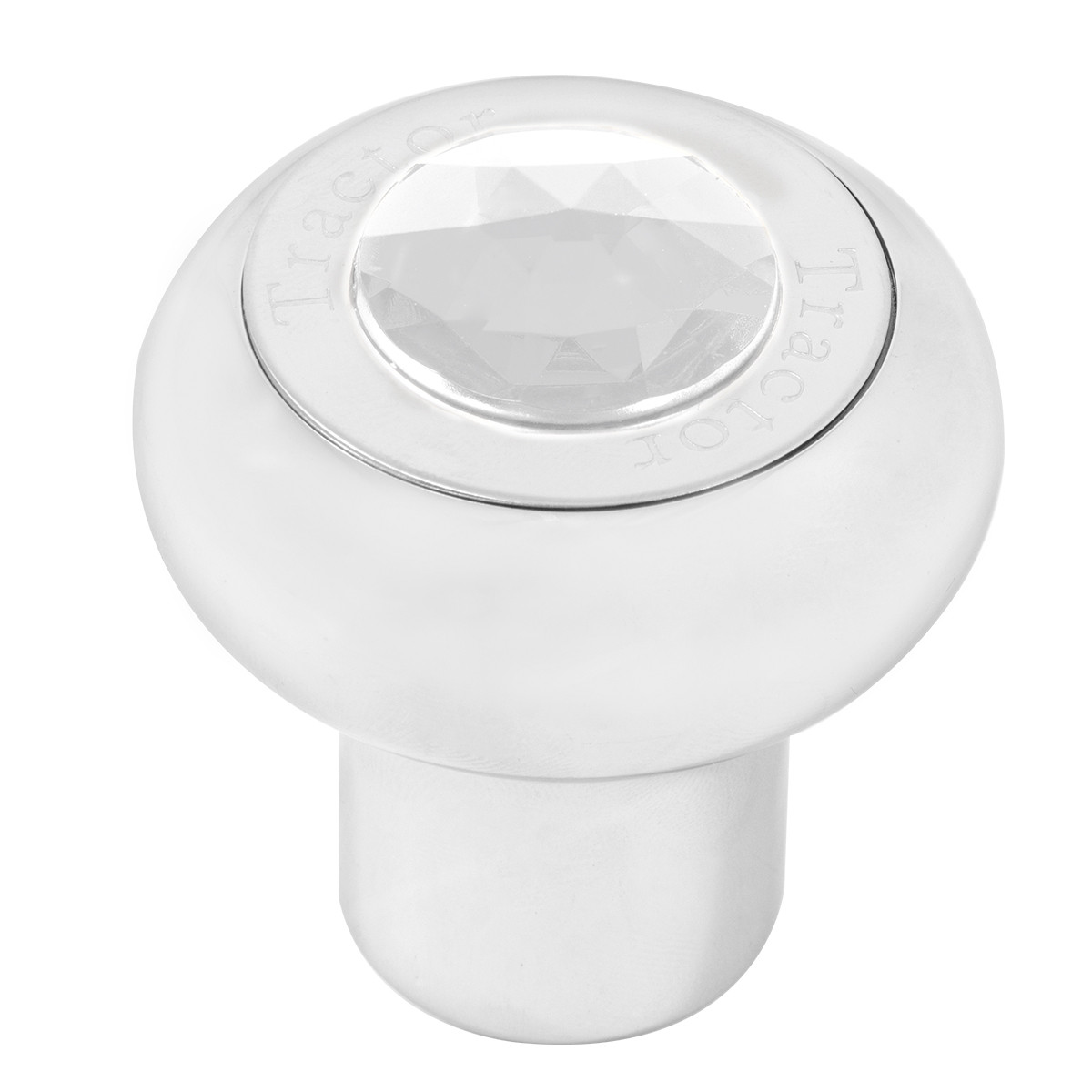 Large Cr Alum Knob w/ SS Tractor/Trailer Plate & Jewel