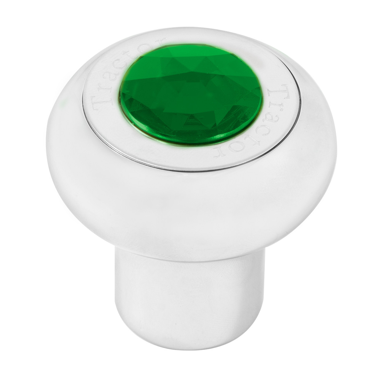 Large Cr Alum Knob w/ SS Tractor/Trailer Plate & Jewel - Thumbnail 2