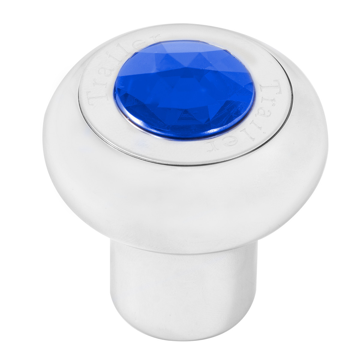 Large Cr Alum Knob w/ SS Tractor/Trailer Plate & Jewel