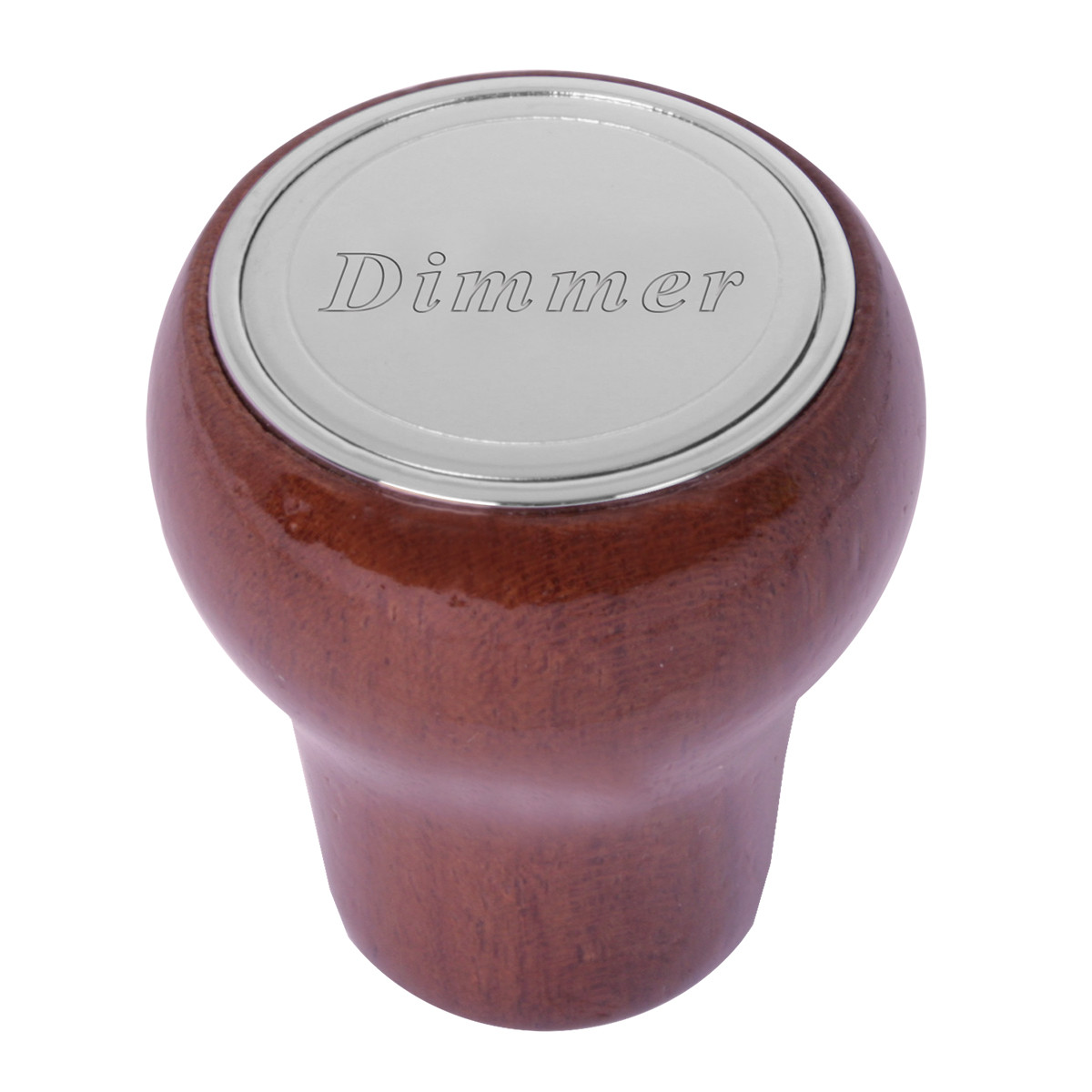 Rosewood and Chrome Plated Dashboard Control Knob