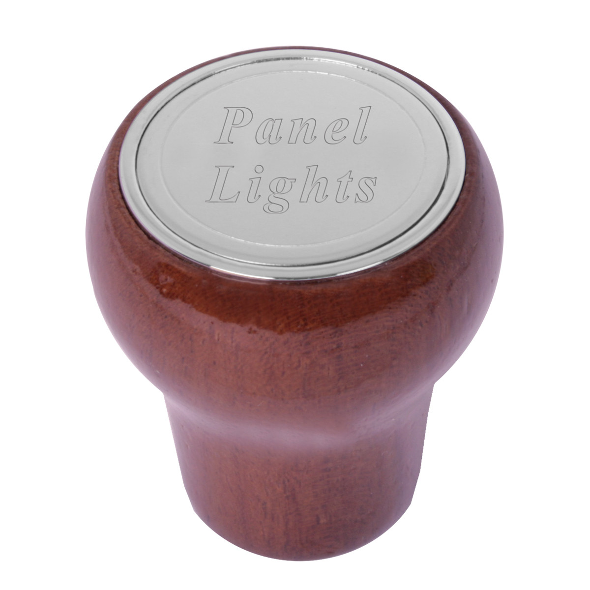 Rosewood and Chrome Plated Dashboard Control Knob - Thumbnail 2