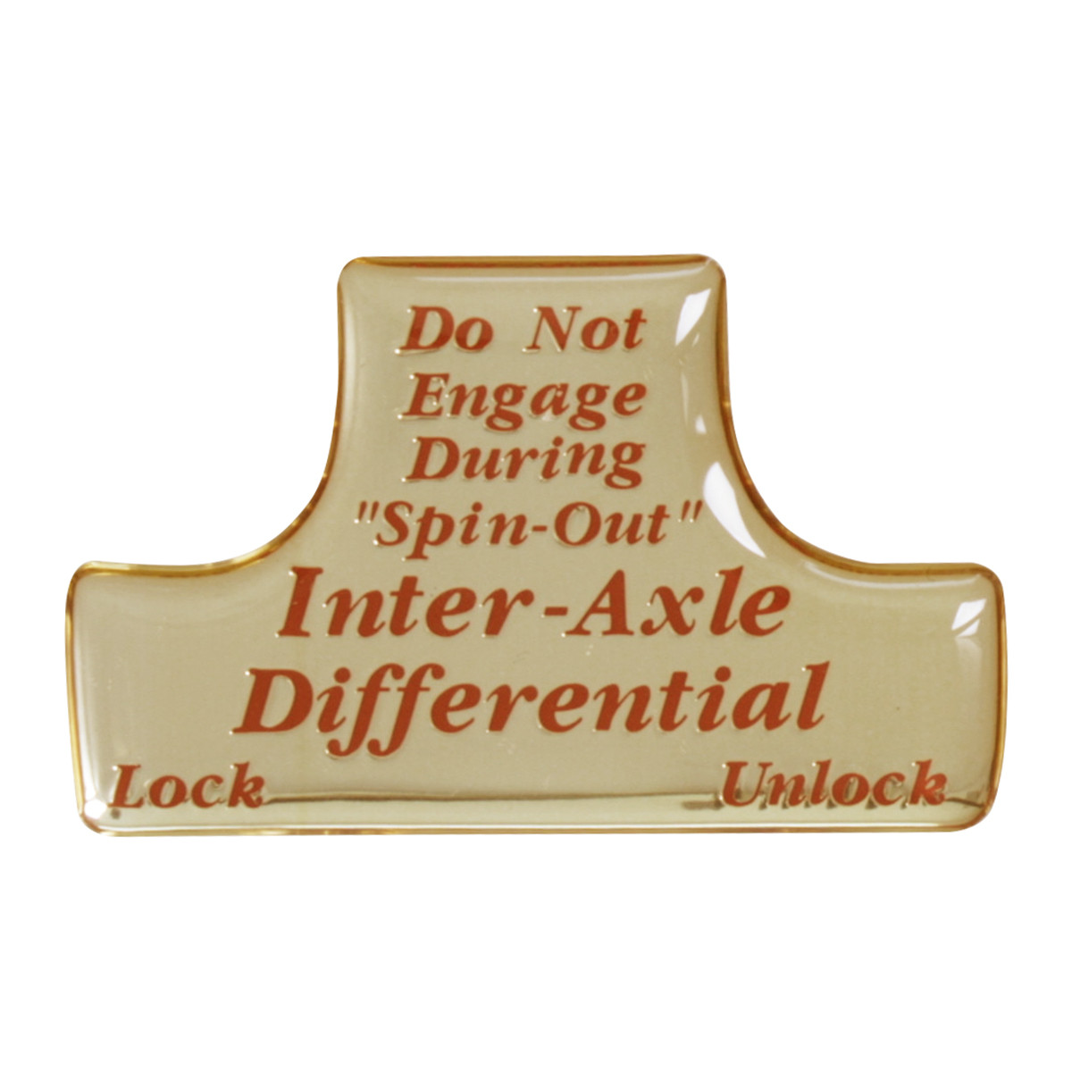 Switch Guard for Axle Differential Gold Color