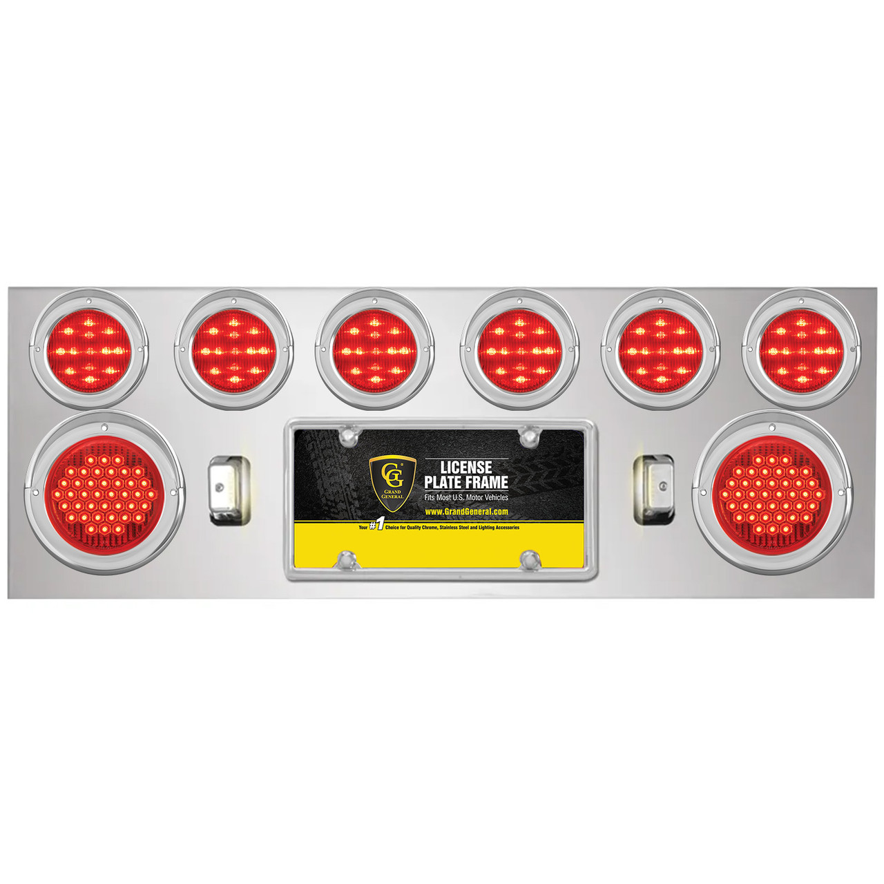 Stainless Steel Rear Center Light Panel