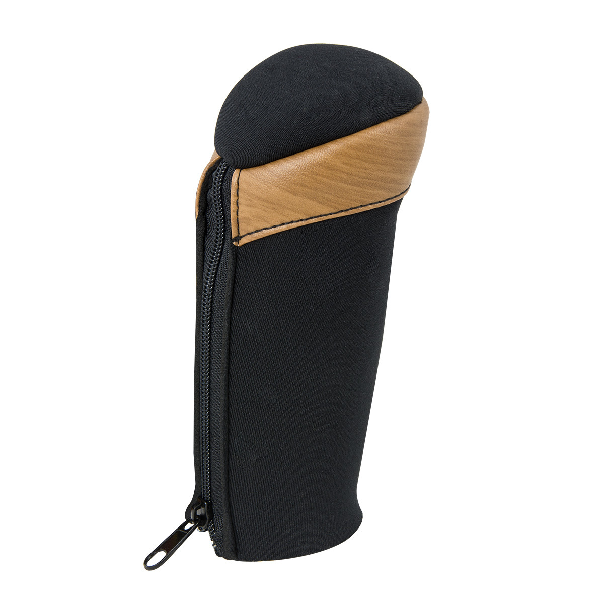 Neoprene Black Gear Shift Knob Cover w/ Matte Wood Trim