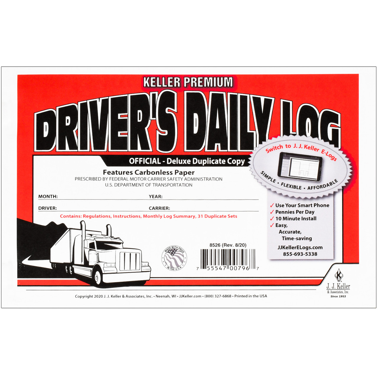 Driver's Daily Log with No DVIR