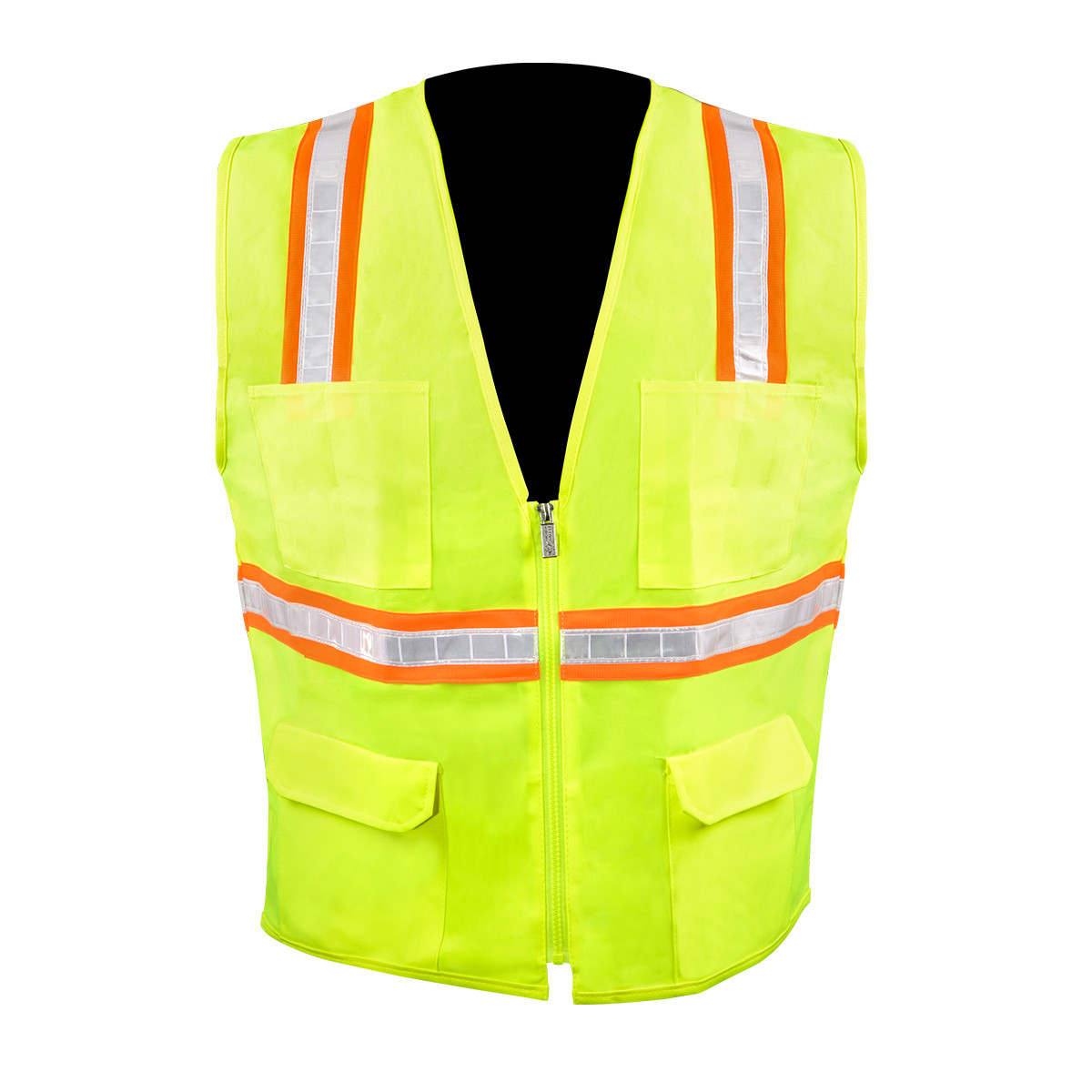 High Visibility Safety Vest with 6 Pockets