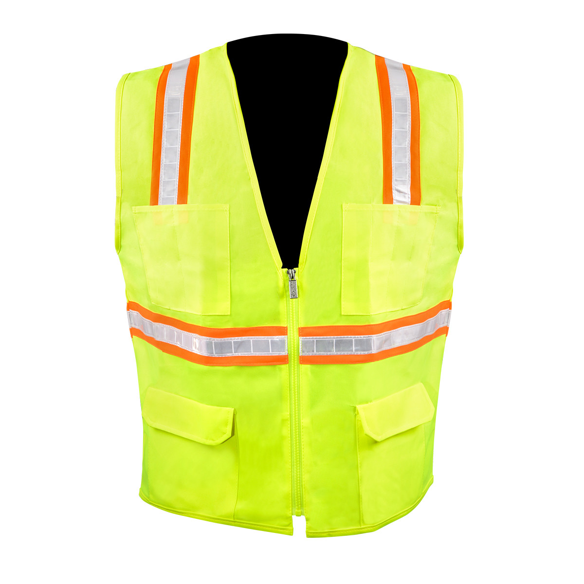High Visibility Safety Vest with 6 Pockets