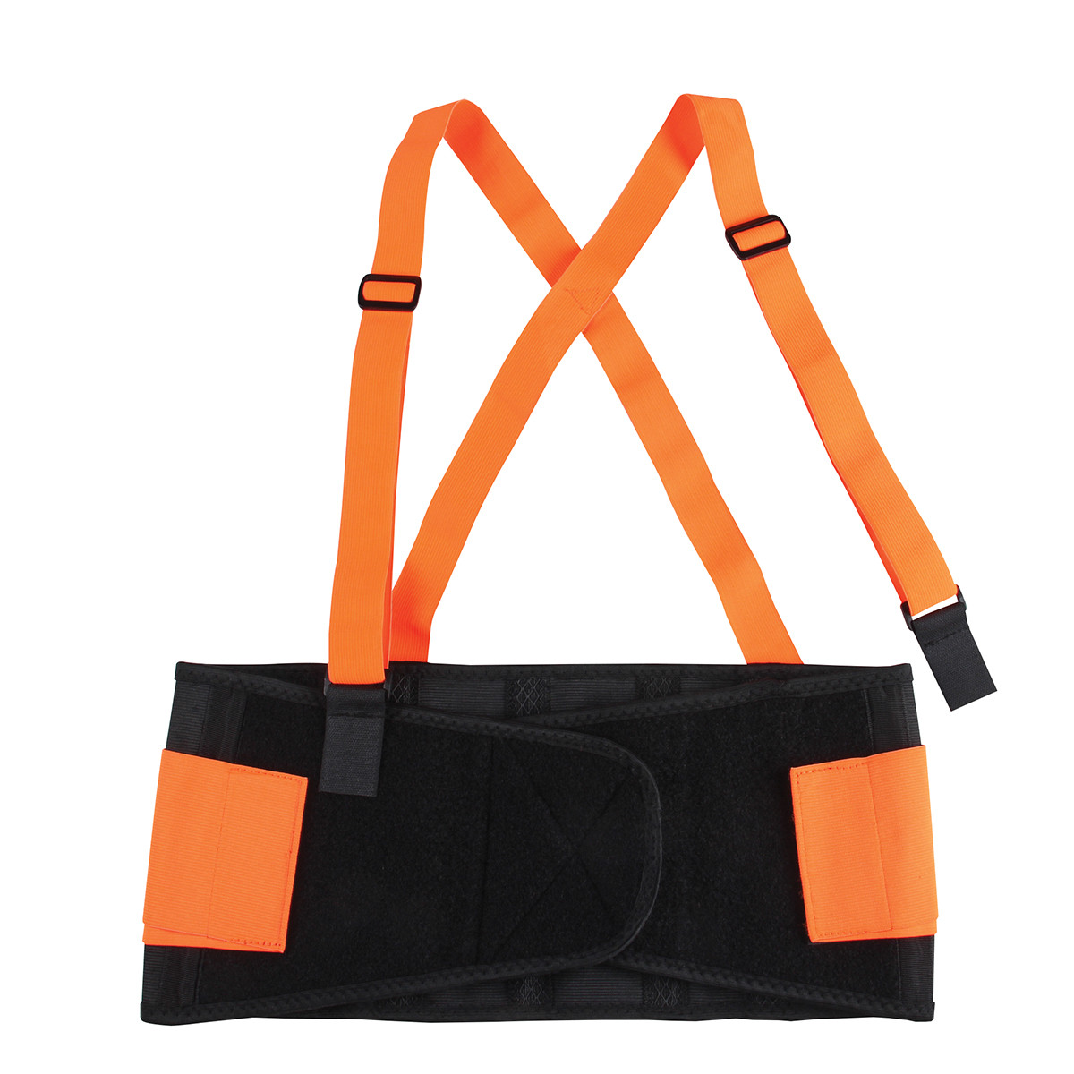 High Visibility Back Support Belt with Detachable Suspenders - Thumbnail 2