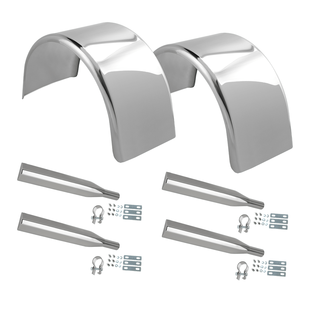 430 Stainless Steel Single Axle Fender Kit