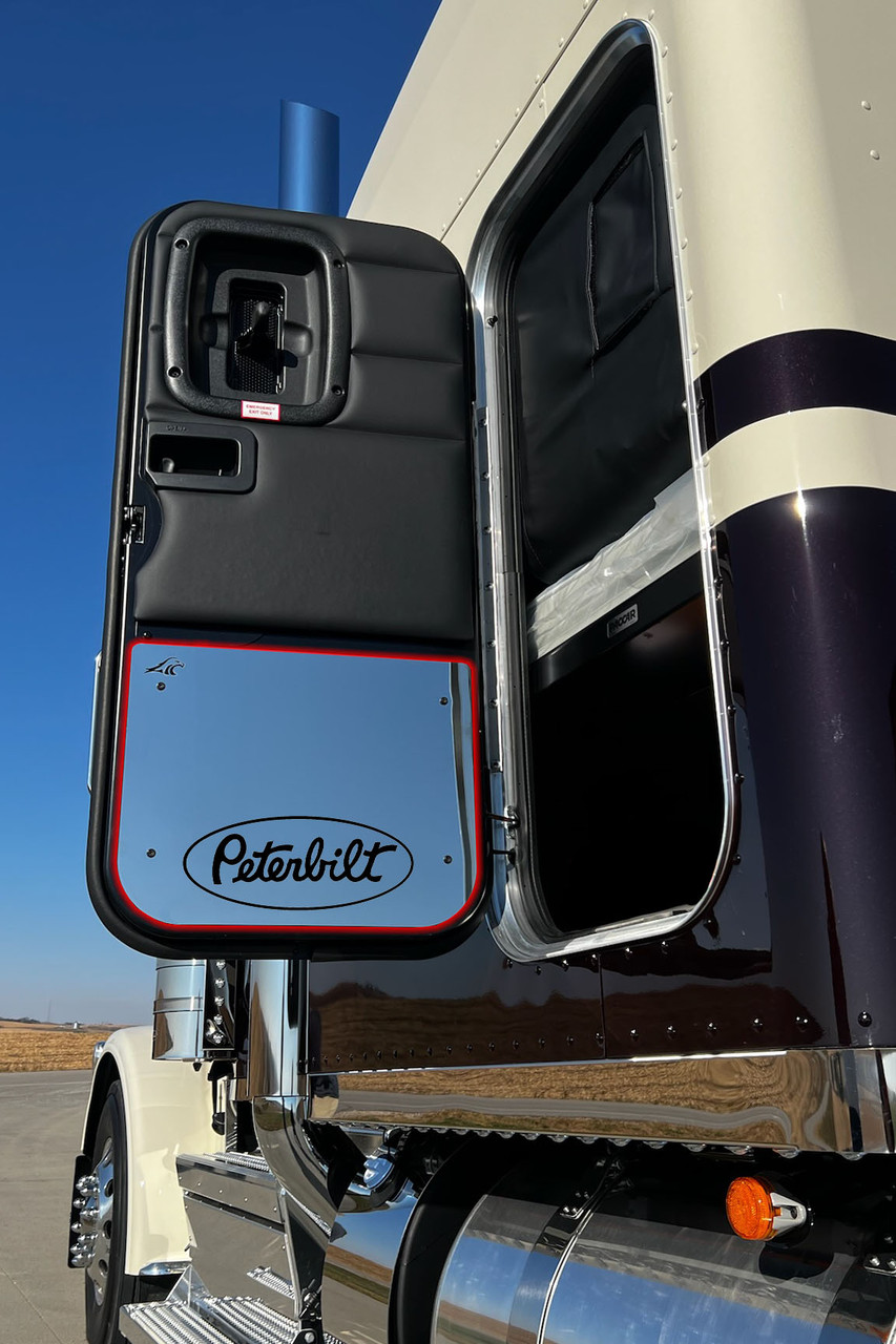 Sleeper Door Accent Plate - Fits Peterbilt 589 - Blank - Thumbnail 3