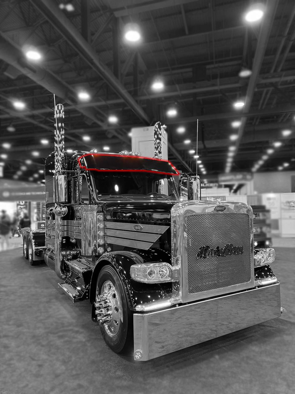 Peterbilt 589 Visors - Ultra Cab - Thumbnail 2