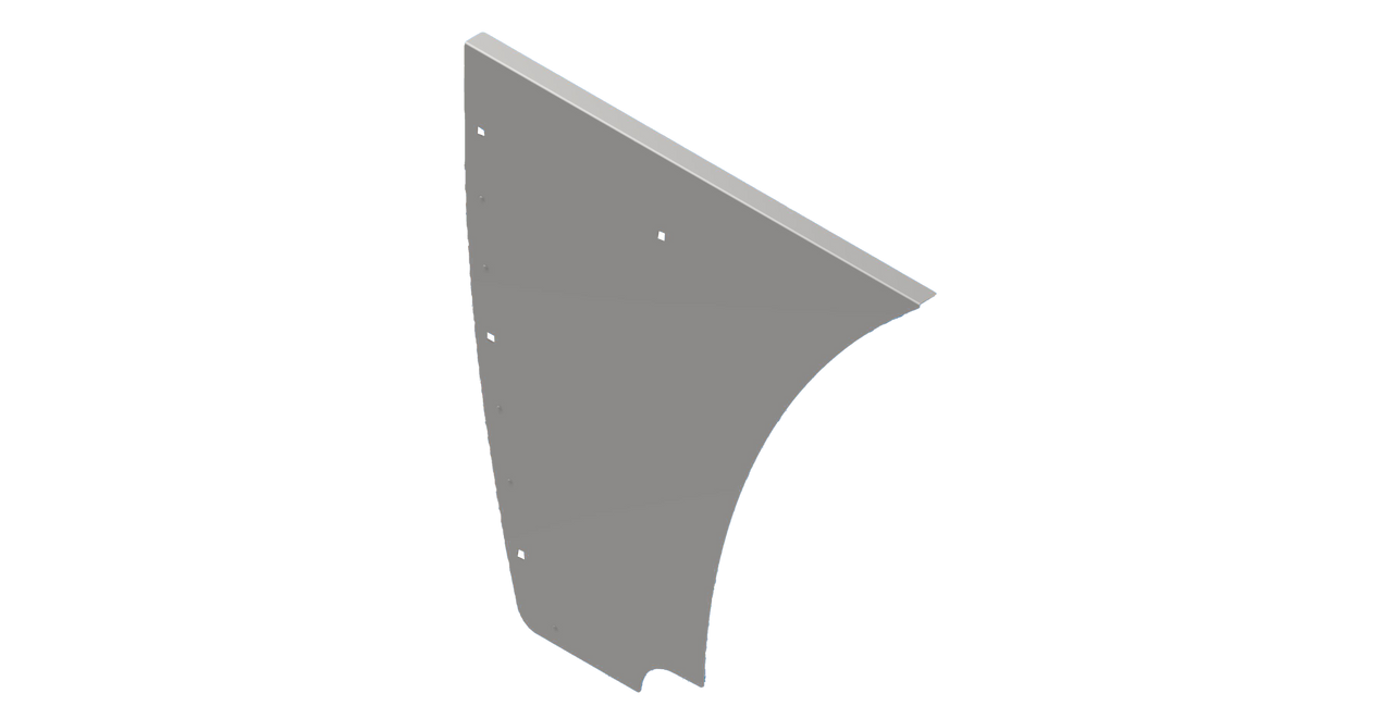 Peterbilt 389 Hood Extension Panels with Dimples